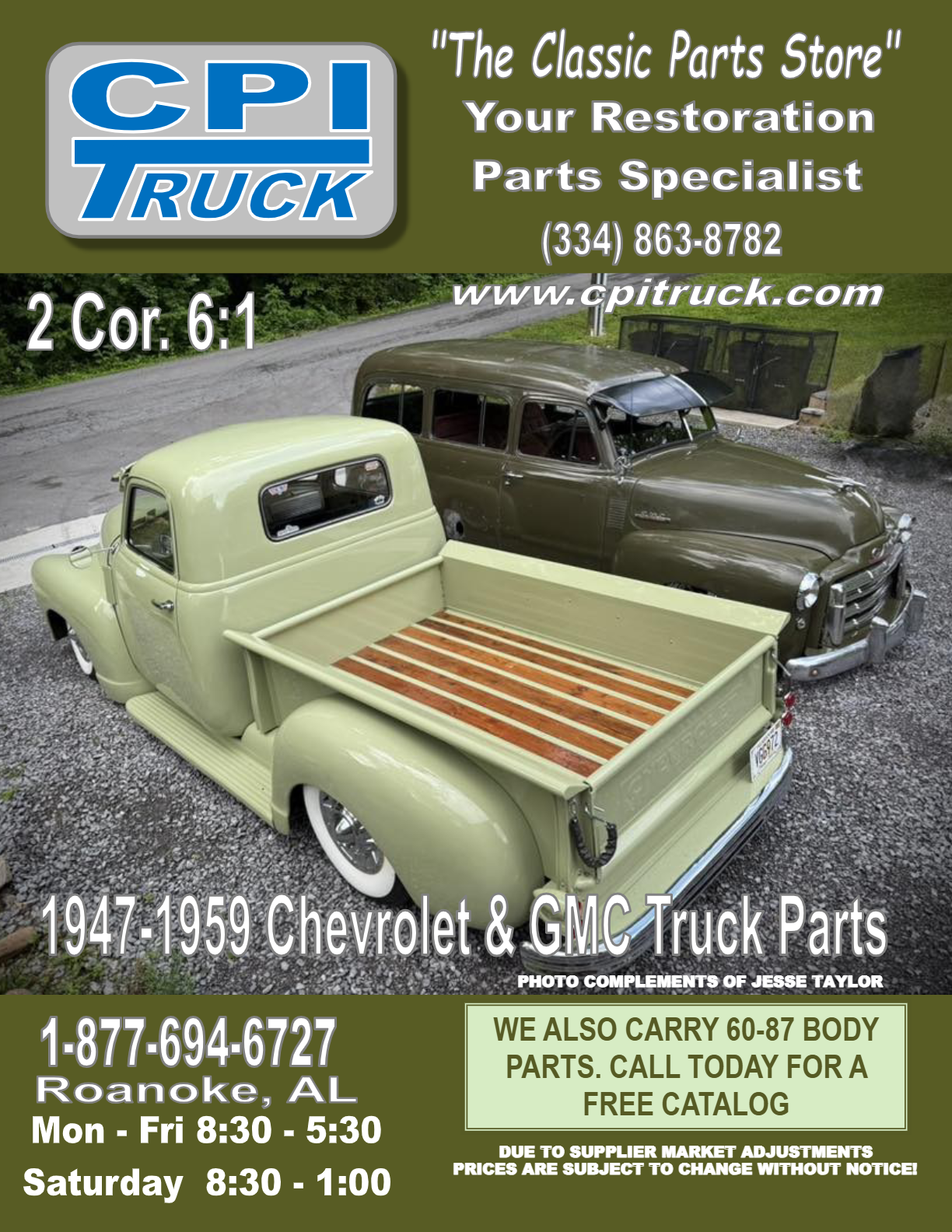 1946-72) Chevrolet Truck Parts Book