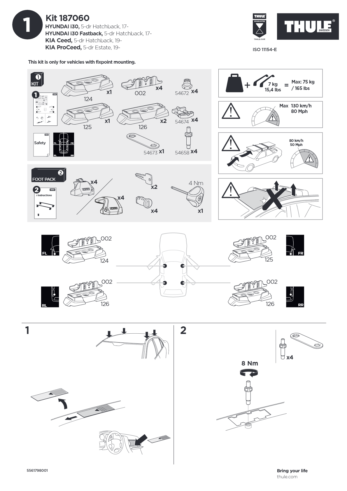 Kit Fixpoint 7060 Thule - Sistema Di Fissaggio Per Portabagagli E Accessori Auto - Foto 10
