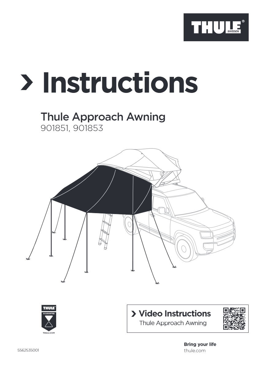 Thule Approach Awning for 2 3 Person Rooftop Tents