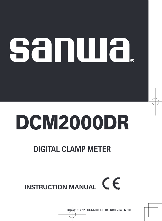 Sanwa DCM2000DR | Clamp Meter AC/DC Max Current 2000A - CAT